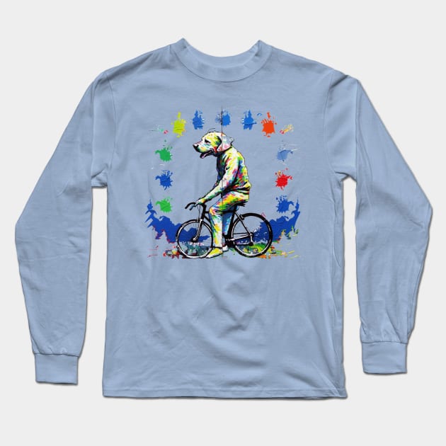 Pooch on Wheels Long Sleeve T-Shirt by apsi